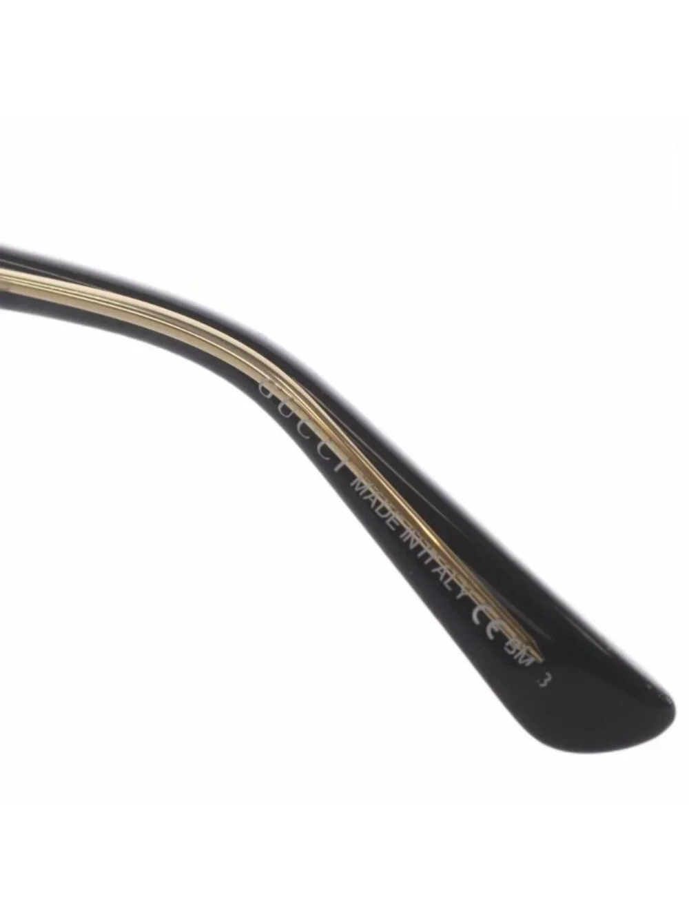 Gucci Sunglasses Cell Frame S Black Gray Lens Eyewear